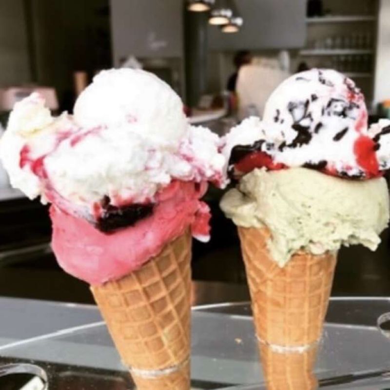 Gelato TO - GO in der Waffel im San Marco